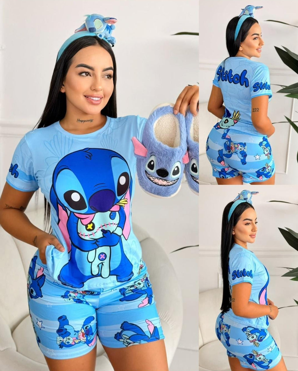 Pijama de manga corta con short