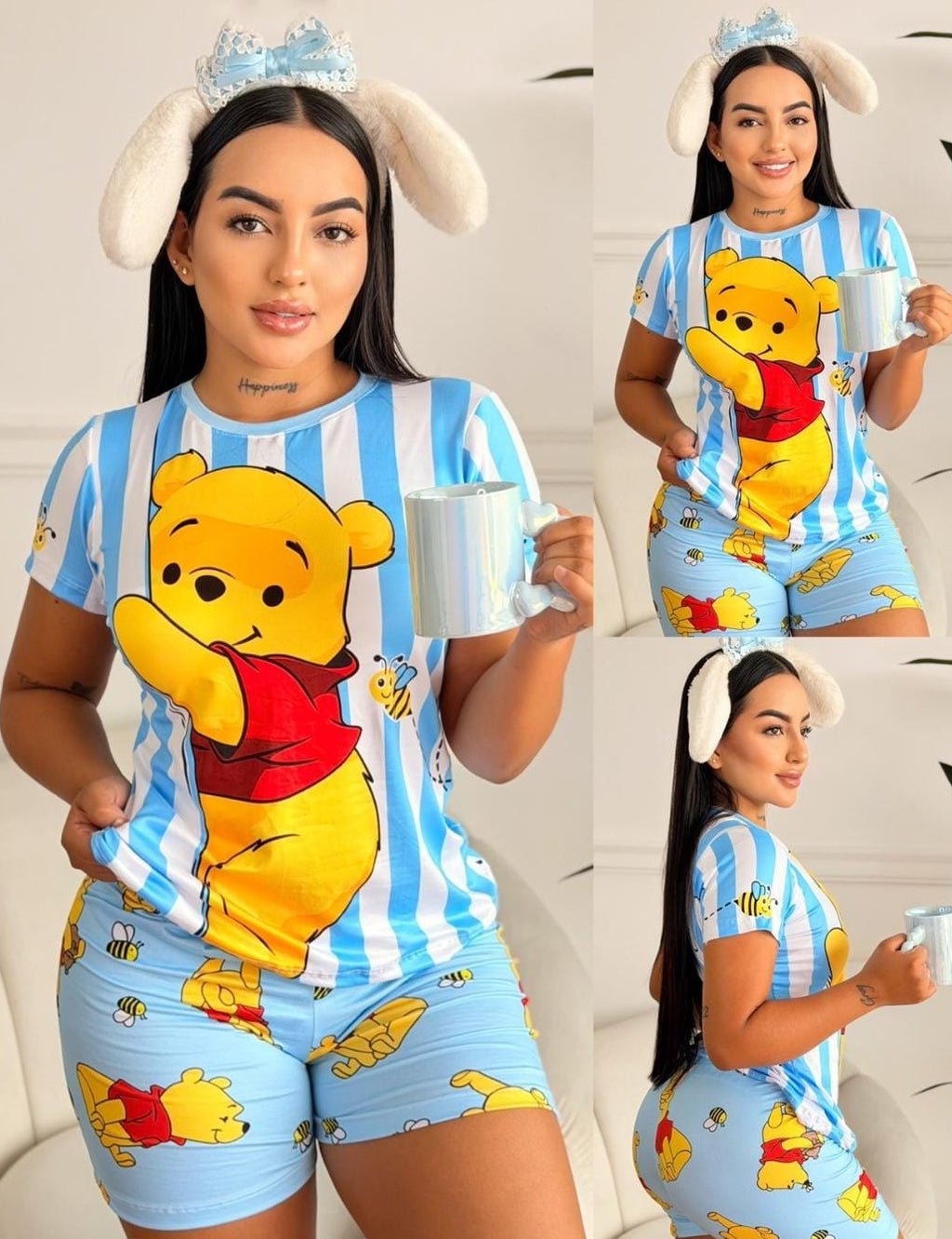 Pijama de manga corta con short